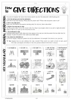Vorschau - Arbeitsblätter - AB How to give directions | Merkblatt - Seite 1