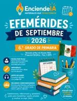 Vista previa - Unidades / Secuencias / Situaciones de Aprendizaje - Efemérides de Septiembre 2026 para 6.º Grado de Primaria | Actividades, Imprimibles y Recursos - Portada