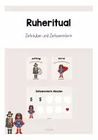 Vorschau - Merkblätter - Ruheritual - Zeiträuber und Zeitsammlerin - Deckblatt