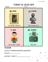 Vista previa - Hojas de trabajo - Paquete de vocabulario y actividades de arte - Edades 5 a 8 años - Sin preparación - página 2