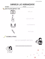 Vista previa - Hojas de trabajo - Paquete de vocabulario y actividades de arte - Edades 5 a 8 años - Sin preparación - página 3