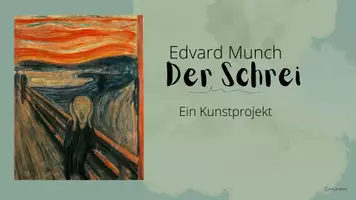 Vorschau - Mal- und Bastelvorlagen - Edvard Munch: Der (Freuden)Schrei - Kunstprojekt Klasse 5-7 - Seite 1