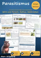 Vorschau - Arbeitsblätter - Ökologie: Parasitismus und Wirtswechsel (Biologie Oberstufe) - Deckblatt