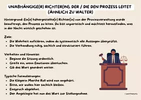 Vorschau - Stundenentwürfe - "Der zerbrochne Krug" (Heinrich von Kleist): Rollenkarten für eine Gerichtsverhandlung - Seite 3