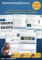 Vorschau - Arbeitsblätter - Ökologie: Kommensalismus und Metabiose (Biologie Oberstufe) - Deckblatt