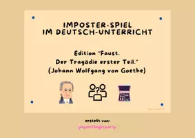 Vorschau - Unterrichtsreihen - Imposter-Spiel im Deutschunterricht: "Faust" - Deckblatt