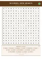 Vorschau - Arbeitsblätter - Suchsel: Der Abakus | Mathematik Klasse 5-6 - Deckblatt