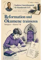 Vorschau - Arbeitsblätter - Reformation und Ökumene trainieren – Klassenarbeitstraining Religion Klasse 7-8 - Deckblatt