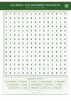 Vorschau - Arbeitsblätter - Suchsel: Das Distributivgesetz | Mathematik Klasse 5-6 - Deckblatt