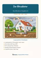 Vorschau - Arbeitsblätter - Der Blitzableiter – Lesespurgeschichte mit Rätselaufgaben (Klasse 9) - Seite 1