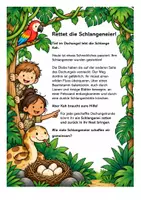 Vorschau - Stationenlernen - Dschungelparcours für den Sportunterricht – Bewegungsparcours für Kita & Klasse 1–2 - Seite 1