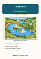 Vorschau - Arbeitsblätter - Der Mäander – Lesespurgeschichte mit Rätselaufgaben (Klasse 8) - Seite 1