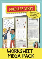 Vorschau - Arbeitsblätter - Irregular Verbs - Unregelmäßige Verben Englisch – Simple Past Arbeitsblätter für Klasse 5 und Klasse 6 - Deckblatt