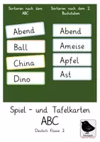 Vorschau - Spiele - ABC Wortkarten für den Unterricht - Deckblatt