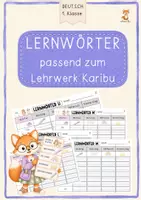 Vorschau - Arbeitsblätter - Lernwörter Karibu 1 – Lernwörtertraining 1. Klasse - Deckblatt