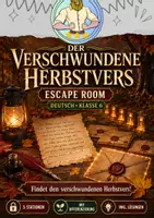 Vorschau - Stationenlernen - Herbstgedichte Klasse 6 | Escape Room - Deckblatt