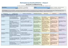 Vorschau - Unterrichtsreihen - Demokratie und Mitbestimmung - GL Klasse 5/6 - Seite 1