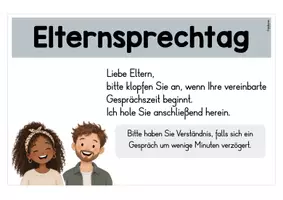Vorschau - Poster - ELTERNSPRECHTAG - Schilder - Seite 2