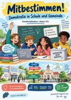 Vorschau - Unterrichtsreihen - Demokratie und Mitbestimmung - GL Klasse 5/6 - Deckblatt