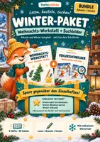 Vorschau - Stundenentwürfe - Winter-Komplett Materialpaket Klasse 1 + 2 mit Suchbilder und Weihnachts-Werkstatt - Deckblatt