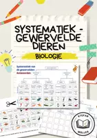Voorbeeld - Systematiek van de gewervelde dieren - Biologie - Voorblad