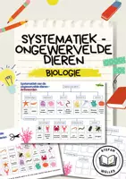 Voorbeeld - Systematiek van de ongewervelde dieren - Biologie - Voorblad