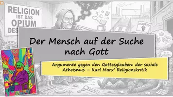 Vorschau - Stundenentwürfe - Drucklos unterrichten: Mensch auf der Suche nach Gott - Marx - Seite 3