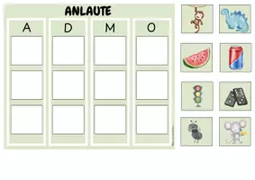Vorschau - Stationenlernen - Anlaute Klettspiel - Deckblatt