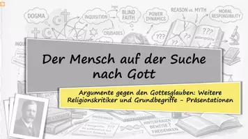 Vorschau - Stundenentwürfe - Drucklos unterrichten: Mensch auf der Suche nach Gott - Kurzprojekt zu Religionskritikern - Seite 3