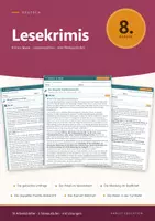 Vorschau - Arbeitsblätter - Lesekrimi Deutsch Klasse 8 mit Lösungen - Deckblatt