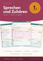 Vorschau - Arbeitsblätter - Deutsch 1 Grundschule - Sprechen und Zuhören - Deckblatt