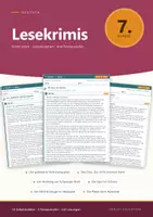 Vorschau - Arbeitsblätter - Lesekrimi Deutsch Klasse 7 mit Lösungen - Deckblatt