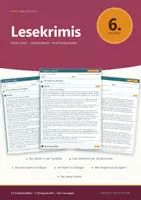 Vorschau - Arbeitsblätter - Lesekrimi Deutsch Klasse 6 mit Lösungen - Deckblatt