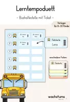 Vorschau - Anderer Materialtyp - Lerntempoduett Organisation - Bushaltestelle mit Fahrkarten - Deckblatt