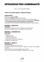 anteprima - Esercizi - Back To School Mission - English Explorer - Pagina 1