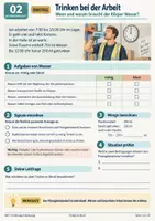Vorschau - Stundenentwürfe - Trinken im Arbeitsalltag: Flüssigkeitsbedarf einschätzen und Trinkmengen berechnen – differenziertes Selbstlernheft (A/B/C) - Seite 1