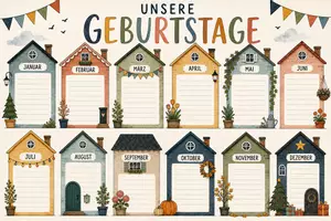 Vorschau - Arbeitsblätter - Geburtstagskalender Unsere Geburtstage Klasse - Seite 2