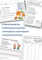 Vorschau - Stundenentwürfe - Abschreibkartei Herbst Klasse 2 3 - Abschreibkartei Klasse 2 - Abschreiben Klasse 2 - Abschreibtexte Klasse 2 - Seite 1