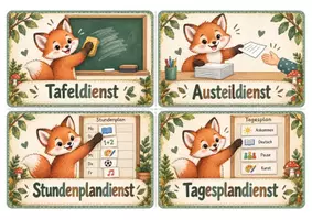 Vorschau - Poster - Klassendienste - Klassentier Fuchs - Fuchsklasse - Seite 2