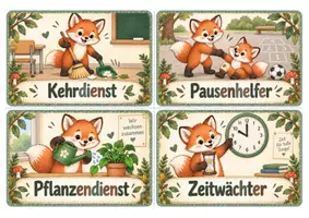 Vorschau - Poster - Klassendienste - Klassentier Fuchs - Fuchsklasse - Seite 3