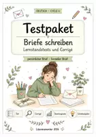 Vorschau - Test - Test Briefe schreiben - Deckblatt