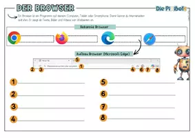 Vorschau - Spiele - Das Internet & der Browser | Die PixiBots | Merkblätter mit Quiz + Online-Spielen - Seite 3