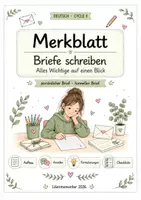 Vorschau - Merkblätter - Merkblatt Briefe schreiben - Deckblatt