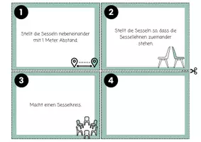 Vorschau - Spiele - Stille Sesselordnung - Gruppendynamik Spiel - Seite 1