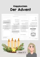 Vorschau - Arbeitsblätter - Klappbüchlein - Der Advent - Deckblatt