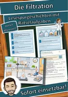 Vorschau - Arbeitsblätter - Die Filtration – Lesespurgeschichte mit Rätselaufgaben (Klasse 8) - Deckblatt