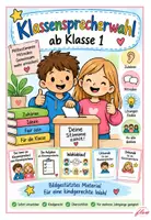 Vorschau - Bildkarten - Klassensprecherwahl - kindgerecht erklärt ab Klasse 1 - Deckblatt