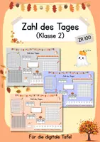 Vorschau - Arbeitsblätter - Zahl des Tages - ZR 100 (Klasse 2) - Deckblatt