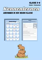 Vorschau - Arbeitsblätter - Schuljahresanfang: Kennenlernmaterial – Bingo & Interview - Deckblatt