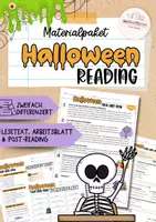 Vorschau - Arbeitsblätter - Halloween Englisch | Leseverstehen & Arbeitsblätter | Reading differenziert | Klasse 7–8 - Deckblatt
